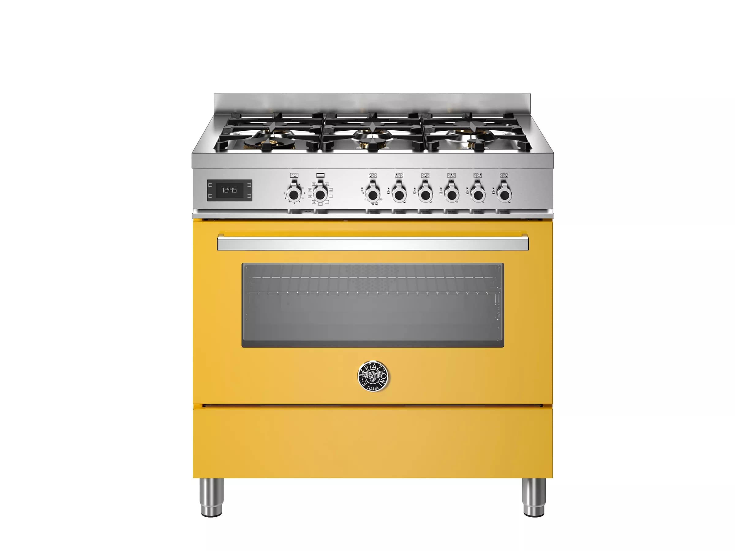 картинка Комбинированная кухонная плита Bertazzoni PRO96L1EGIT жёлтая 
