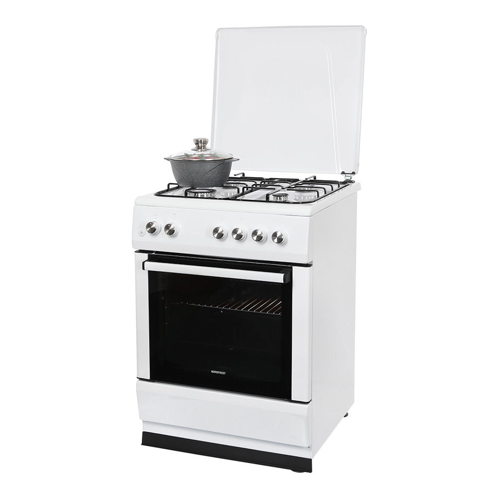 картинка Газовая кухонная плита Nordfrost GG 6061 W  картинка Газовая кухонная плита Nordfrost GG 6061 W