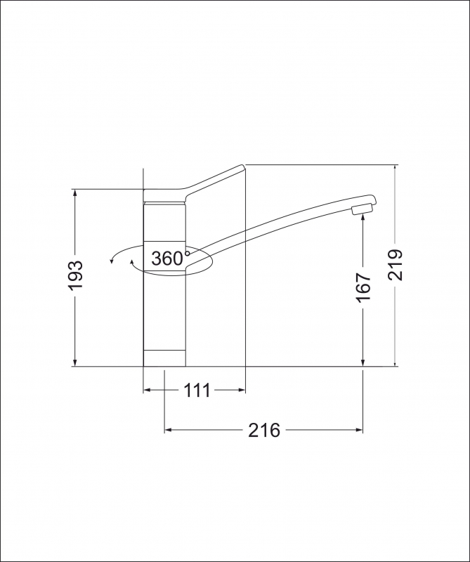 картинка Смеситель Emar EC-3011S 