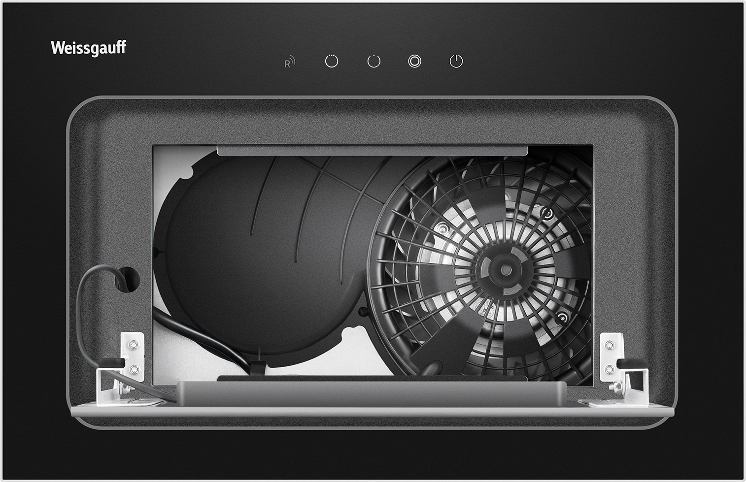 картинка Кухонная вытяжка Weissgauff Aura 456 Touch Black Glass 