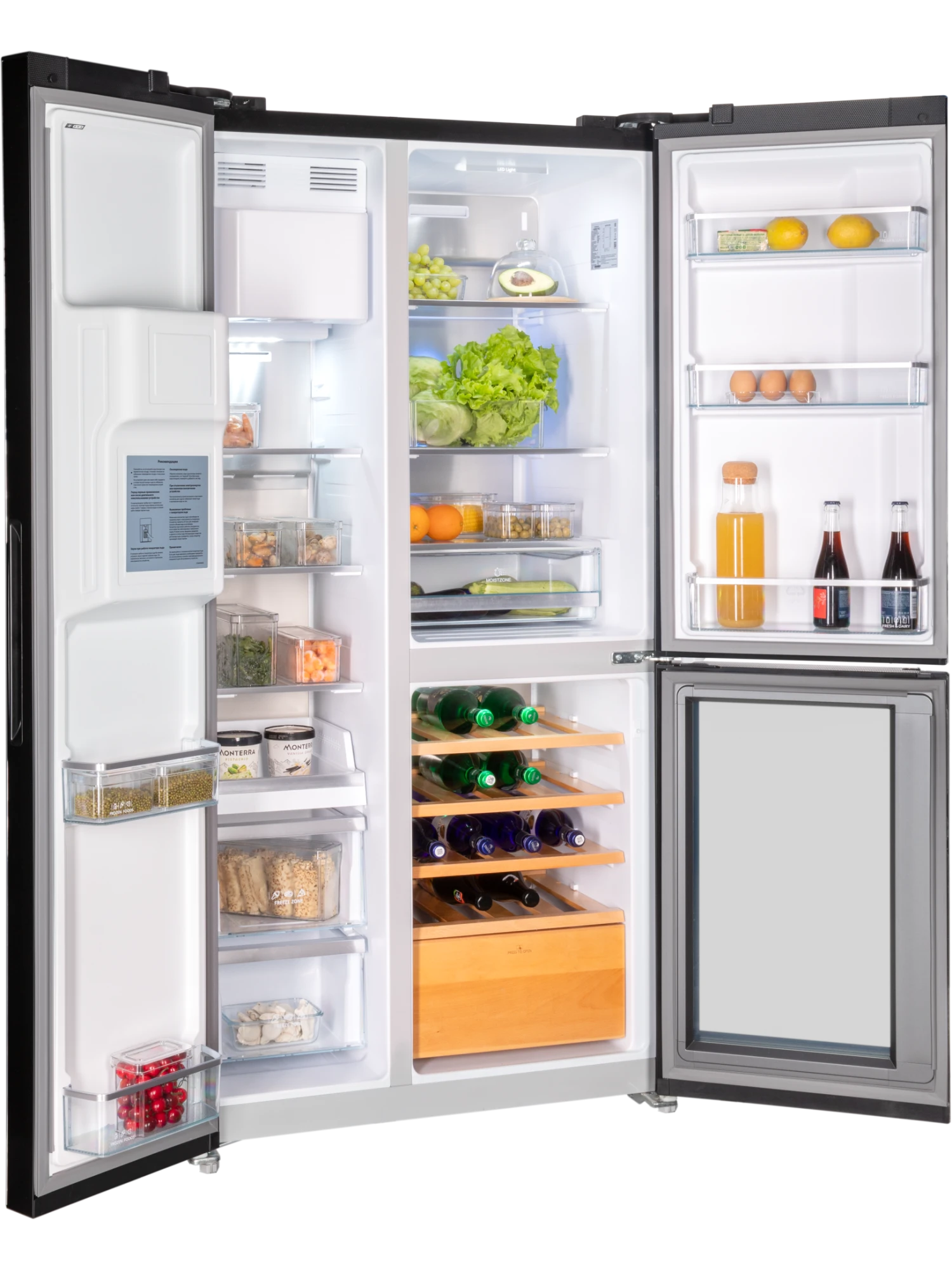 картинка Отдельностоящий холодильник Hiberg I-RFS 750G B 