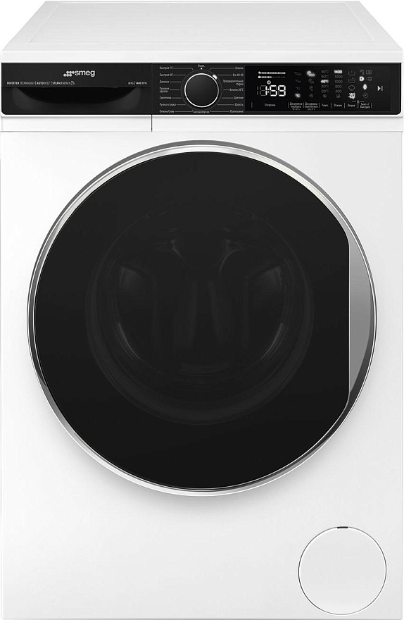 картинка Стиральная машина с паром Smeg WM3T84RU4  картинка Стиральная машина с паром Smeg WM3T84RU4