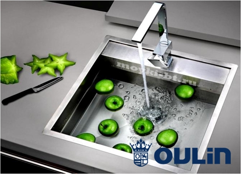 картинка Мойка для кухни Oulin OL-F121X  картинка Мойка для кухни Oulin OL-F121X