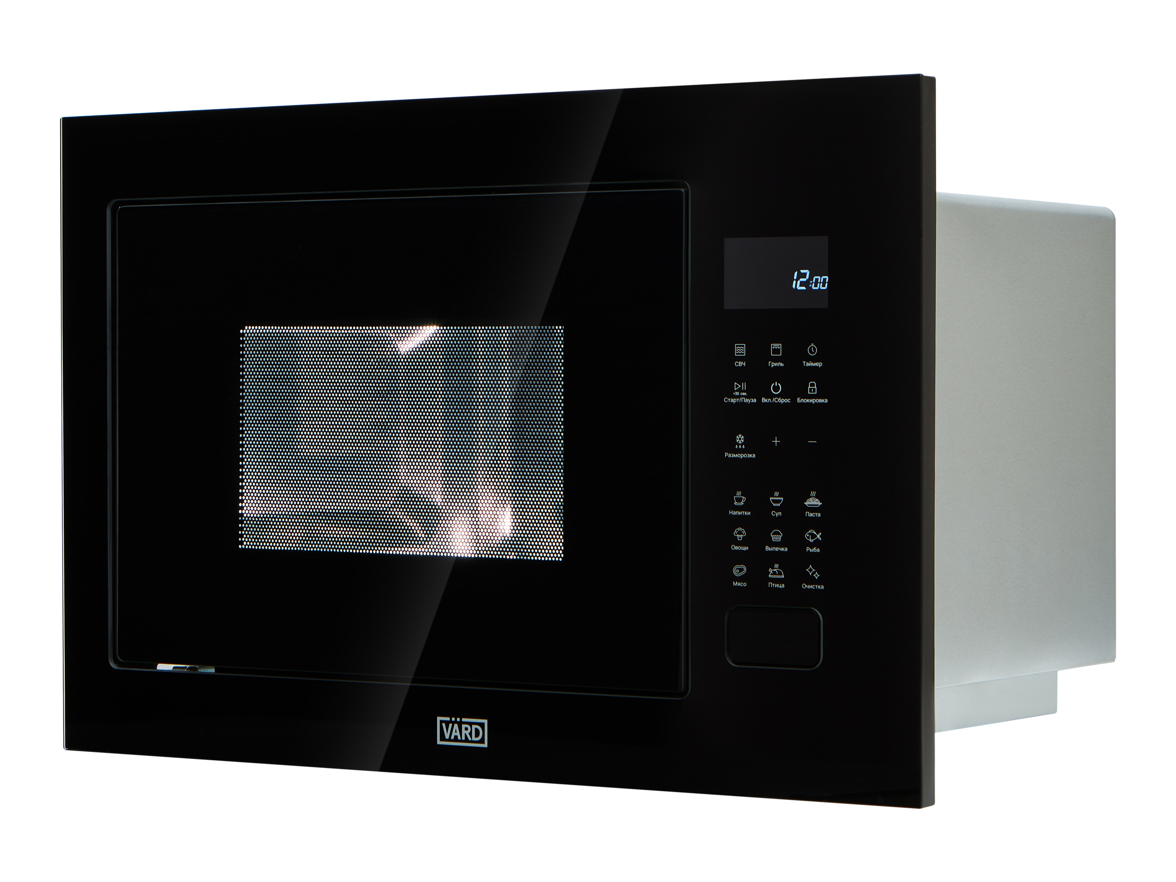 картинка Микроволновая печь встраиваемая Vard VMG245PK черная  картинка Микроволновая печь встраиваемая Vard VMG245PK черная