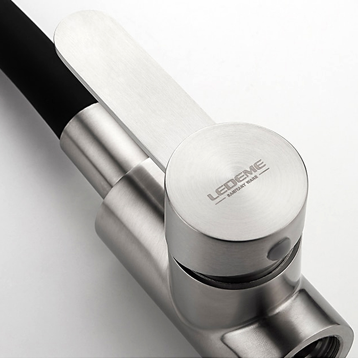 картинка |Discount| Смеситель Ledeme L74004-2 черный 