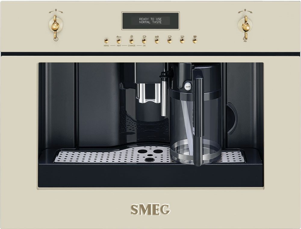 картинка Кофемашина Smeg CMS8451P кремовый  картинка Кофемашина Smeg CMS8451P кремовый