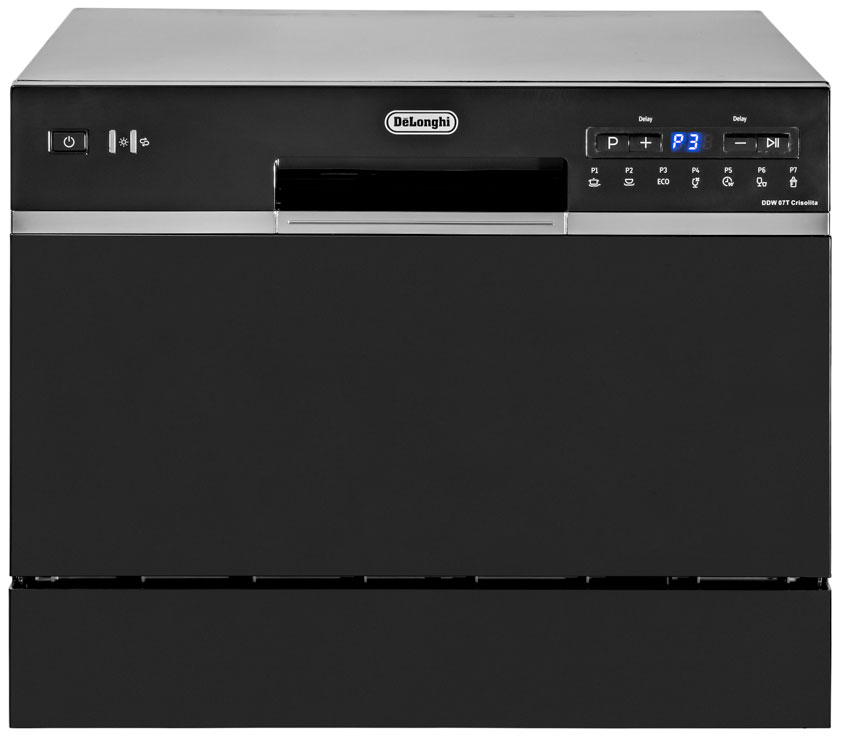 картинка Посудомоечная машина Delonghi DDW 07T CRISOLITA черный  картинка Посудомоечная машина Delonghi DDW 07T CRISOLITA черный