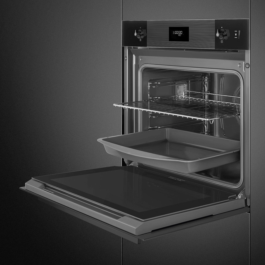 картинка Электрический духовой шкаф с функцией пара Smeg SO6101S2B3 