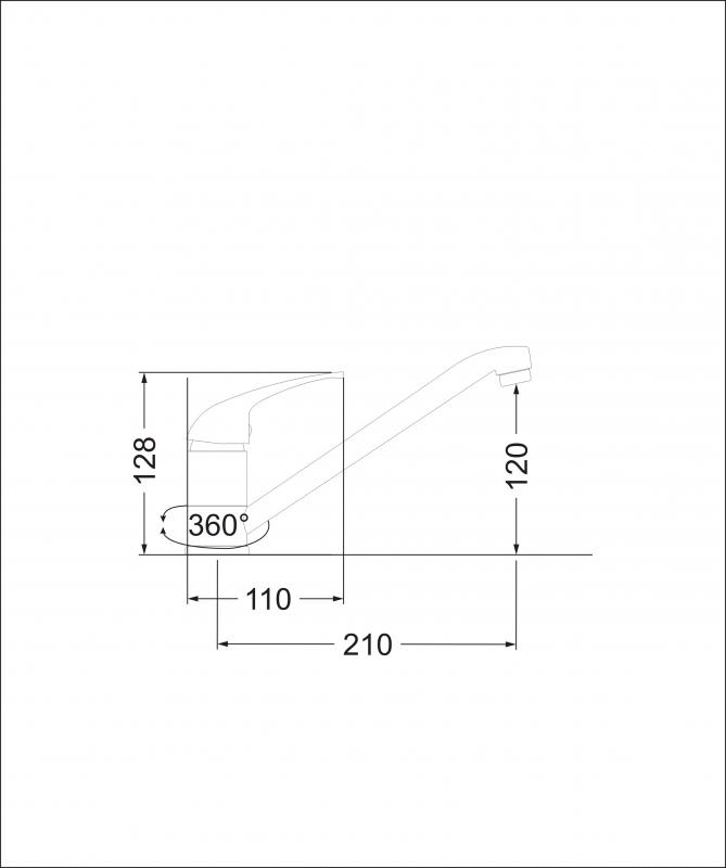 картинка Смеситель Emar EC-3009  картинка Смеситель Emar EC-3009