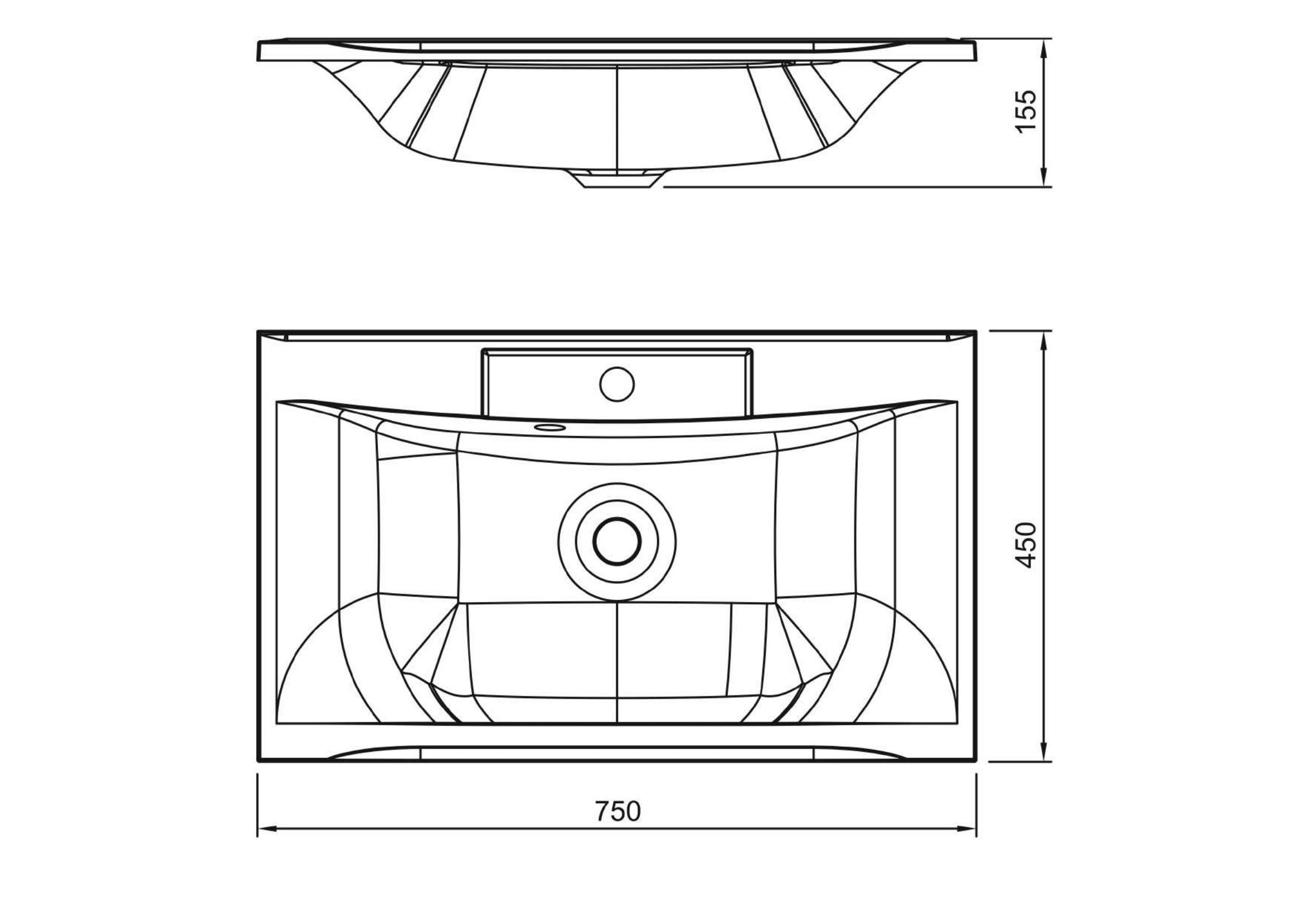 картинка Раковина Florentina Прима 750 