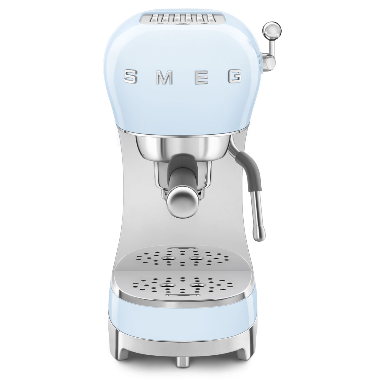 картинка Кофеварка Smeg ECF02PBEU пастельный голубой  картинка Кофеварка Smeg ECF02PBEU пастельный голубой