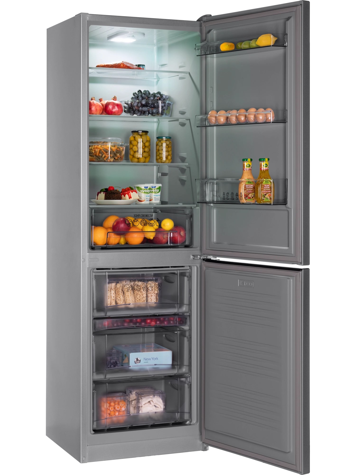 картинка Отдельностоящий холодильник Nord NRB 152 XG нержавеющая сталь 