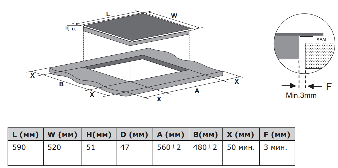 картинка Электрическая варочная панель Weissgauff HV 640 B 