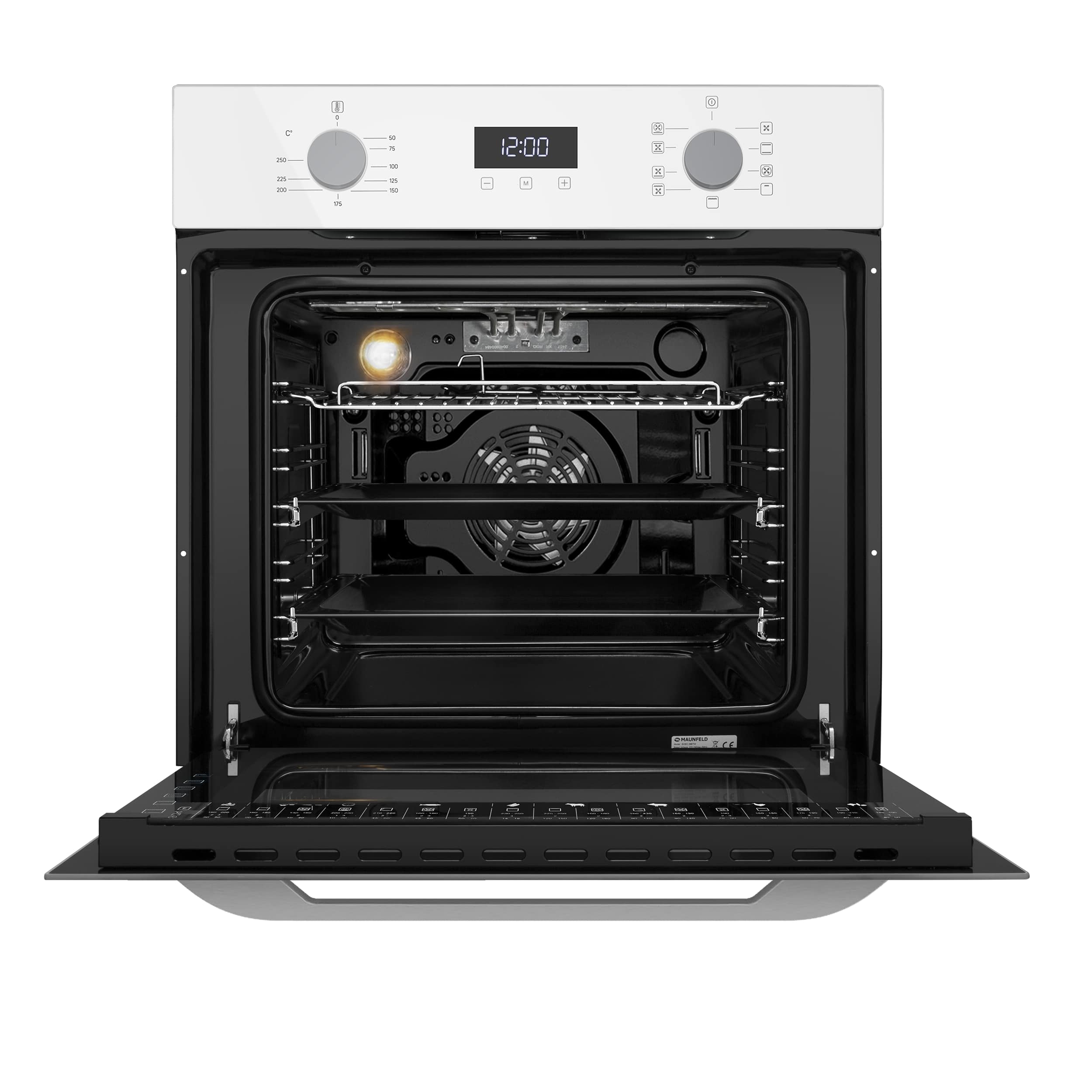 картинка Электрический духовой шкаф Maunfeld EOEM7610W белый 