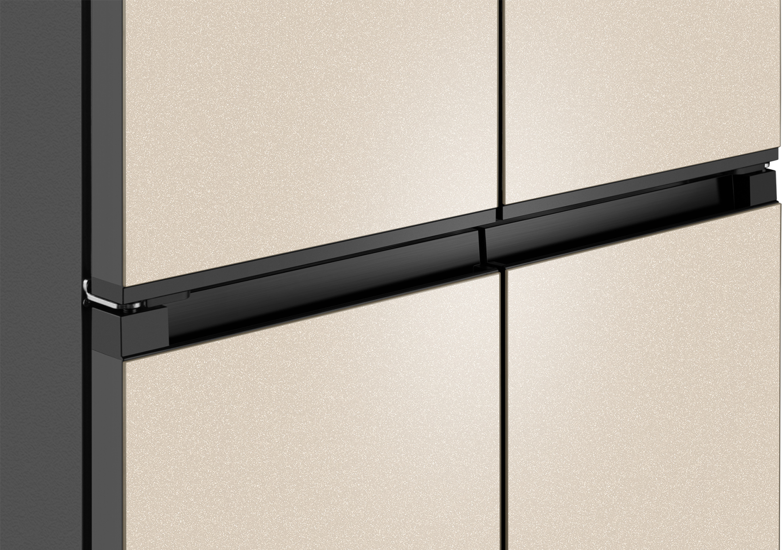 картинка Полувстраиваемый холодильник Weissgauff WCD 450 BEG NoFrost Inverter 