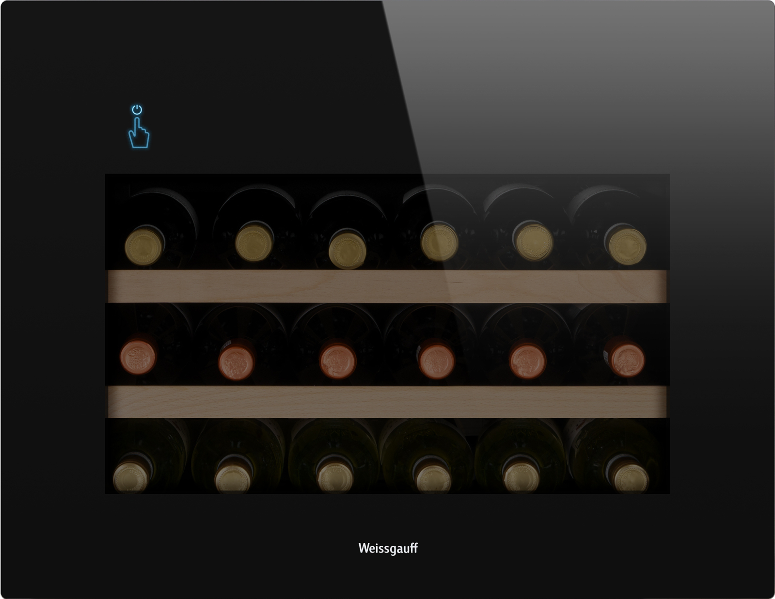 картинка Встраиваемый винный шкаф Weissgauff WWCI-28 DB 