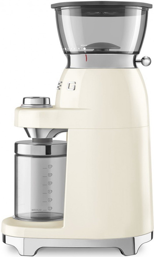 картинка Кофемолка Smeg CGF03CREU кремовый 