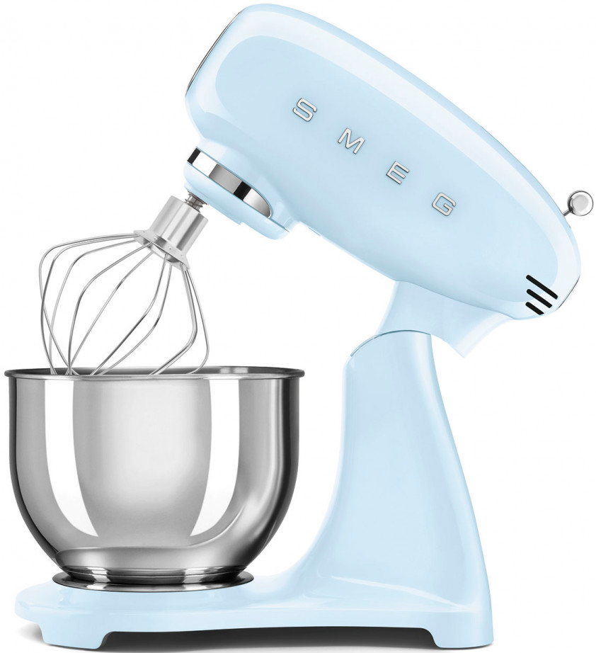 картинка Миксер планетарный Smeg SMF05PBEU постельный голубой 
