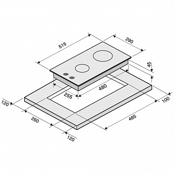 картинка Газовая варочная панель Krona HAGEL 30 BL 