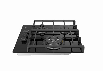 картинка Газовая варочная панель Midea MG449TGB черная  картинка Газовая варочная панель Midea MG449TGB черная