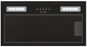картинка Кухонная вытяжка Lex HYPER 600 LIGHT BBL черная 