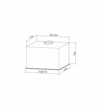 картинка |Discount| Кухонная вытяжка Millen MBKHG 901 WH 