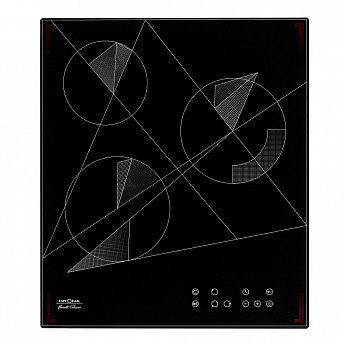 картинка Варочная панель Krona FIDATO 45 BL черный 