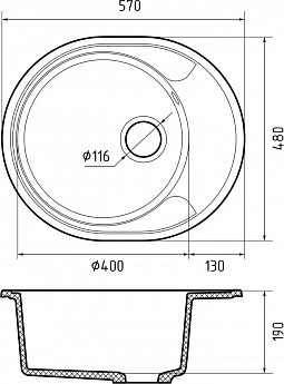картинка Мойка для кухни Granfest GF-URBAN 857L 