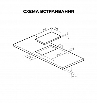 картинка Варочная панель Lex EVH 320B BL  картинка Варочная панель Lex EVH 320B BL