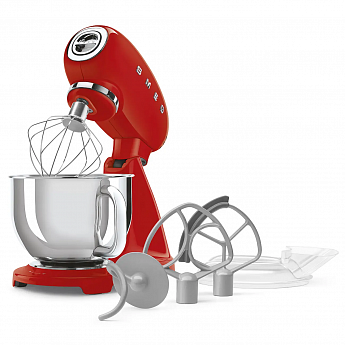 картинка Миксер планетарный Smeg SMF05RDEU красны й 