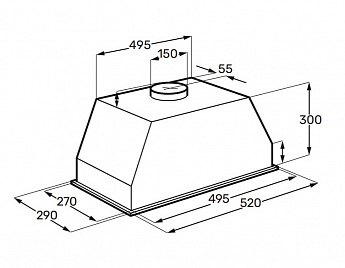 картинка Кухонная вытяжка Kuppersberg INLUMIA 60 Black 
