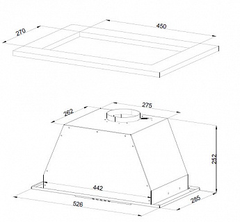 картинка Кухонная вытяжка Kuppersberg INLINEA 52 BX   картинка Кухонная вытяжка Kuppersberg INLINEA 52 BX