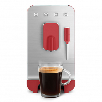 картинка Кофемашина Smeg BCC02RDMEU красный матовый  картинка Кофемашина Smeg BCC02RDMEU красный матовый