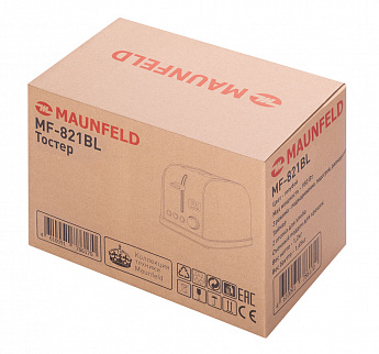 картинка Тостер Maunfeld MF-821BL  картинка Тостер Maunfeld MF-821BL