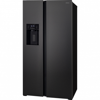 картинка Холодильник Hiberg RFS-650DX NFB INVERTER двухкамерный черный матовый 