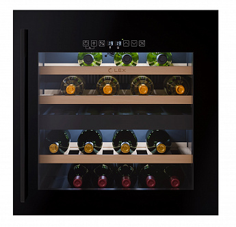 картинка Встраиваемый винный шкаф Lex LWD6036BL dual zone S  картинка Встраиваемый винный шкаф Lex LWD6036BL dual zone S
