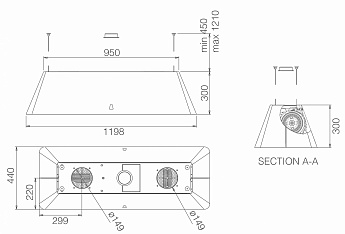 картинка Кухонная вытяжка Elica IKONA MAXXI PURE IX/F/120 