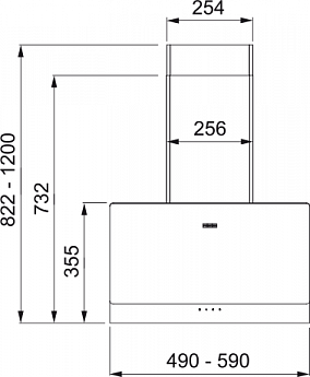 картинка Кухонная вытяжка полновстраиваемая Franke TEMPER 60 WH белая 