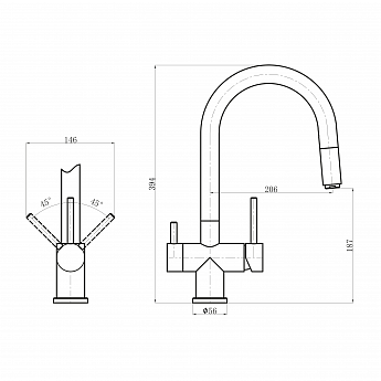 картинка Смеситель Florentina МАЭСТРО 