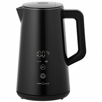 картинка Чайник электрический Krona Digitaler Black 1,5л  картинка Чайник электрический Krona Digitaler Black 1,5л