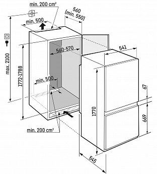картинка Встраиваемый холодильник Liebherr ICBNSD 5123 
