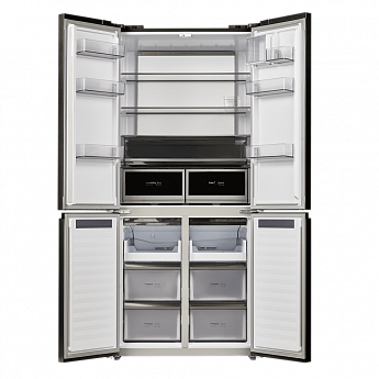 картинка Полувстраиваемый холодильник Maunfeld MFF190NFDBG бежевый 