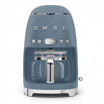 картинка Кофеварка Smeg DCF02SBMEU синий шторм матовый  картинка Кофеварка Smeg DCF02SBMEU синий шторм матовый