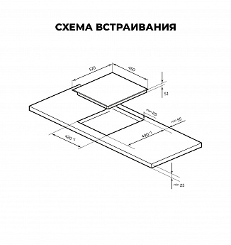картинка Варочная панель Lex EVH 4030 BL  картинка Варочная панель Lex EVH 4030 BL