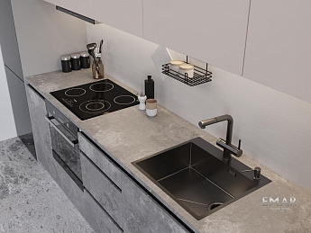 картинка Кухонная мойка Emar EMB-560(TOP) PVD Dark 