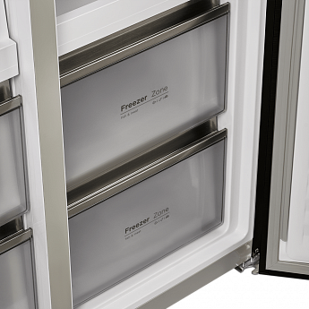 картинка Полувстраиваемый холодильник Maunfeld MFF190NFDBG бежевый 