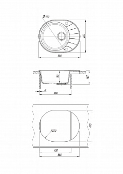 картинка Мойка для кухни Dr. Gans Smart ВИОЛА-580 