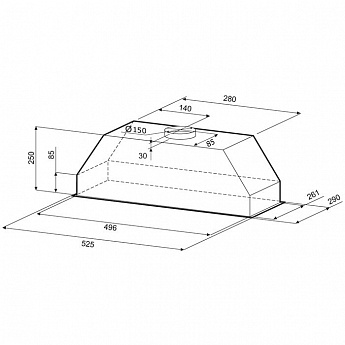 картинка Кухонная вытяжка Krona RUNA 600 IVORY PB 