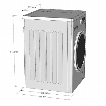 картинка Стиральная машина с паром Korting KWM 58ILS1297 N  картинка Стиральная машина с паром Korting KWM 58ILS1297 N