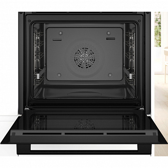 картинка Электрический духовой шкаф с паром Bosch HBG536EB3 черный  